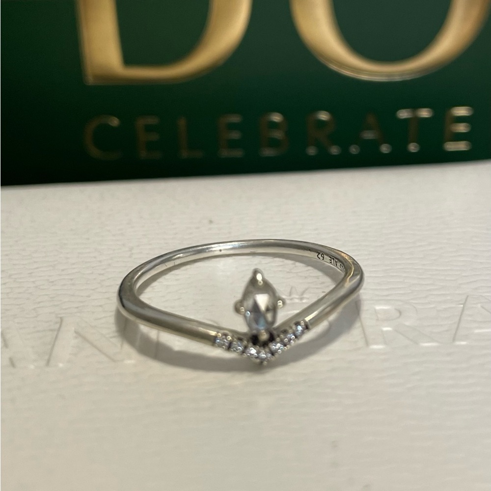 Pandora Princess Wish Crown Tiara Stackable Ring - Picture 5 of 6